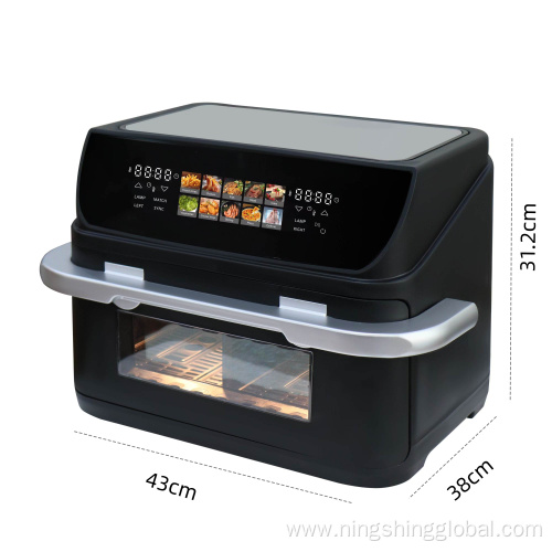 2026 Air Fryer Oven: 10L Oil-Free Digital Double Fryer with Up/Down Heating and Preset Programs